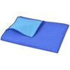 vidaXL Picknickkleed 100x150 cm blauw en lichtblauw