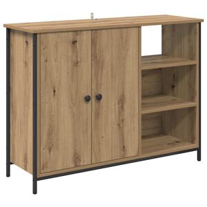 vidaXL Dressoir Artisan Eiken 100 x 33 x 75 cm Bewerkt hout