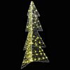 vidaXL Kerstboom met 160 LED Warmwit 150 cm Acryl
