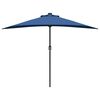 vidaXL Tuinparasol Azurblauw 294 x 150 x 224 cm Polyester en staal