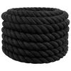 vidaXL Katoenen Touw 40 mm 10 m Zwart 100% Katoen