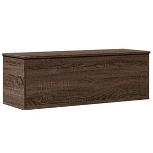 vidaXL Opbergbox 102x35x35 cm bewerkt hout bruin eikenkleur
