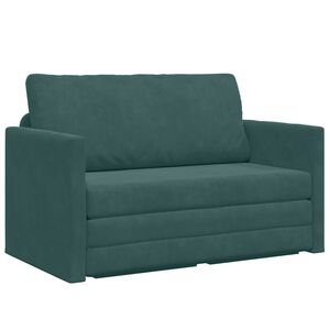 vidaXL Slaapbank Donkergroen 124 x 71 x 78 cm Fluweel