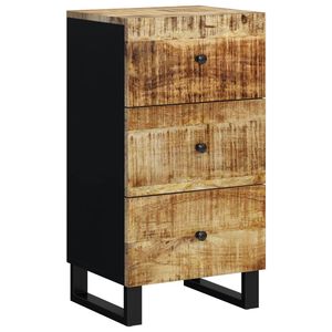 vidaXL Dressoir met 3 lades 40x33,5x75 cm massief mangohout