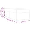 vidaXL Bedframe met matras Lichtgrijs 80 x 200 cm Stof