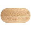 vidaXL Tafelblad 100x50x2 cm ovaal massief eikenhout