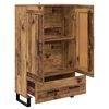 vidaXL Highboard met lade Oud Hout 69,5 x 31 x 115 cm Bewerkt hout