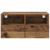 vidaXL TV Wandkast Oud Hout 60 x 30 x 30 cm Bewerkt hout