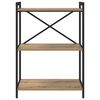 vidaXL Boekenkast Artisan Eiken 60 x 30 x 85 cm Bewerkt hout