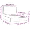 vidaXL Boxspring met matras stof lichtgrijs 140x190 cm