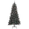 vidaXL Kunstkerstboom met 300 LED Groen 240 cm PVC en Plastic en Staal