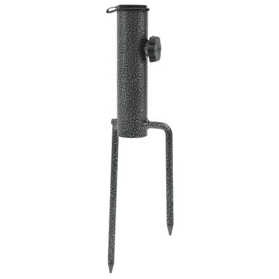vidaXL Parasolstandaards met pennen 2 st 9x35 cm gegalvaniseerd staal