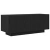 vidaXL TV-kast 100 x 35 x 40 cm Zwart Eiken Bewerkt hout