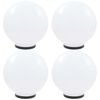 vidaXL LED-bollampen 4 st rond 40 cm PMMA