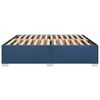 vidaXL Bedframe zonder matras stof blauw 200x200 cm