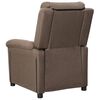vidaXL Fauteuil verstelbaar stof taupe