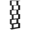vidaXL Boekenkast Zwart Eiken 70 x 24 x 193,5 cm Bewerkt hout