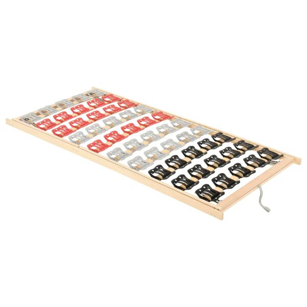 vidaXL Bedframe 12 latten verstelbaar hoofd- en voeteneinde 100x200 cm