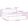 vidaXL Boxspring met matras fluweel roze 180x220 cm