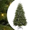 vidaXL Kunstkerstboom 300 cm 300 LED's Warmwit PVC en staal Groen