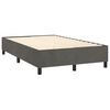 vidaXL Boxspring met matras fluweel donkergrijs 120x190 cm