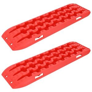 vidaXL Gripplaat 2 st Rood 106 x 30,5 x 7 cm Versterkt nylon