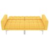 vidaXL Slaapbank stof geel