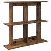vidaXL Wandplank Muurmontage Bruin 100 x 20 x 75 cm Bewerkt hout