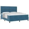 vidaXL Boxspringbed met matras Blauw 180 x 200 cm Fluweel