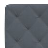 vidaXL Bed met matras fluweel donkergrijs 90x190 cm