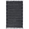 vidaXL Vloerkleed chindi handgeweven 120x170 cm katoen antraciet