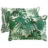 vidaXL Kussensloop 2 st HOUTEN Bladpatroon 50 x 70 cm Polyester