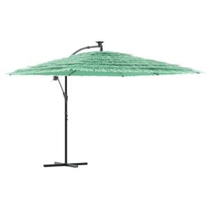 vidaXL Parasol met stalen paal 290x290x238 cm groen
