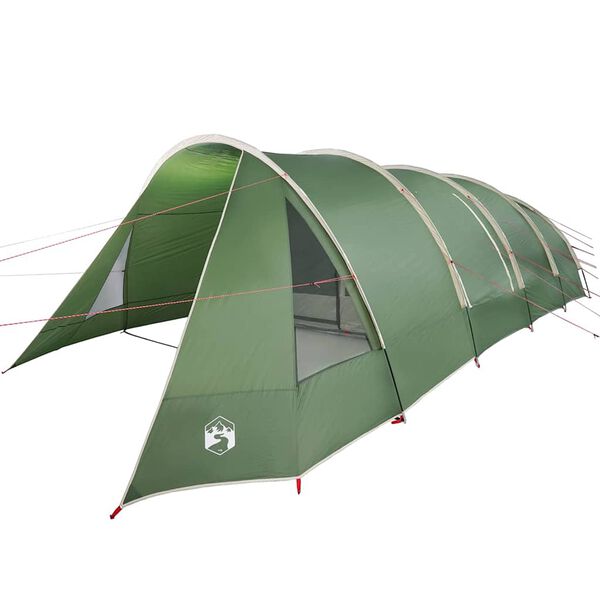 vidaXL Tunneltent met dak met opslag Groen en Wit 778 x 356 x 210 cm