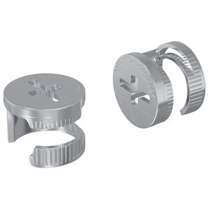 vidaXL Cam Lock Moeren 2 st Zilver 12 x 10 mm Metaal