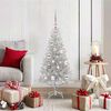 vidaXL Kerstboom met 150 LED met standaard Zilver 120 cm PET