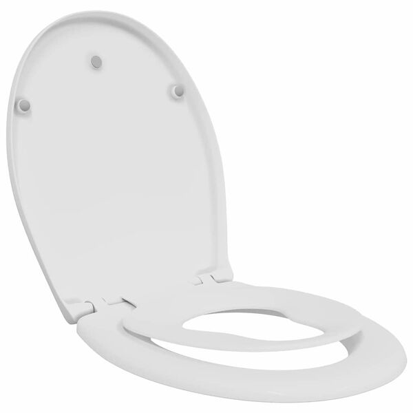 vidaXL Toiletzitting Wit 44,5 x 37,3 x 4,3 cm Duroplast