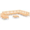 vidaXL 11-delige Loungeset massief grenenhout