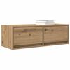 vidaXL Tv-meubelen 2 st 80x31x25,5 cm bewerkt hout artisanaal eiken