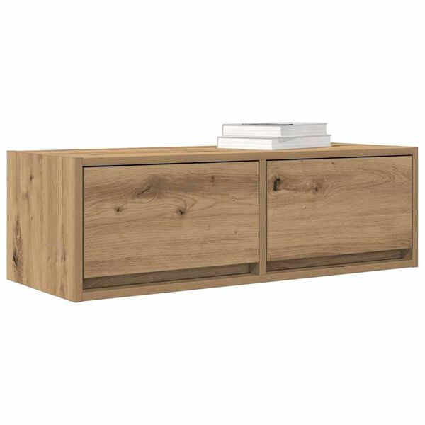 vidaXL Tv-meubelen 2 st 80x31x25,5 cm bewerkt hout artisanaal eiken