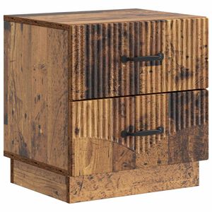 vidaXL Nachtkastje met lade Oud hout 43 x 34,5 x 44,5 cm Bewerkt hout