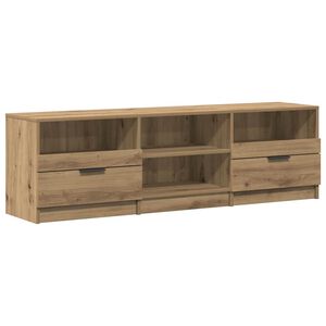 vidaXL Tv-meubel 150x33,5x45 cm bewerkt hout artisanaal eikenkleur