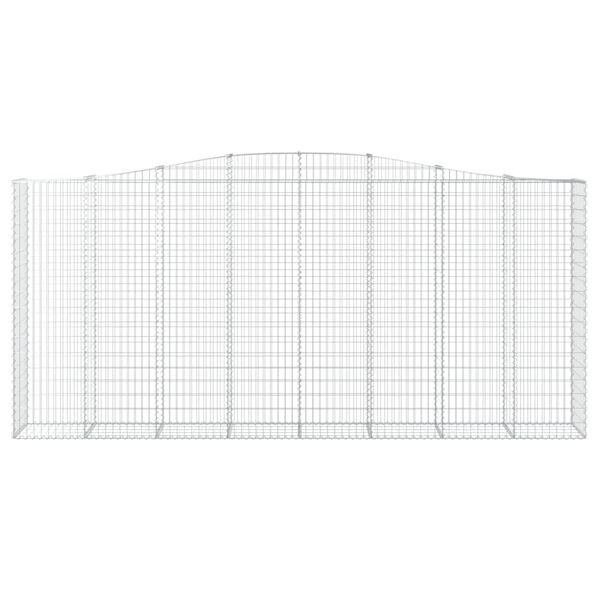 vidaXL Schanskorven 7 st gewelfd 400x50x180/200 cm ijzer