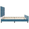 vidaXL Boxspringbed met hoofdeinde Donkerblauw 180 x 200 cm Fluweel