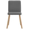 vidaXL Eetkamerstoelen 6 st stof donkergrijs