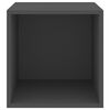 vidaXL Wandkast 37x37x37 cm bewerkt hout grijs