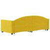 vidaXL Slaapbank met onderschuifbed en lades 80x200 cm fluweel geel