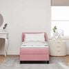 vidaXL Boxspringbed met matras met hoofdeinde Roze 80 x 200 cm Fluweel