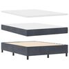 vidaXL Boxspringbed met matras Donkergrijs 160 x 200 cm Stof
