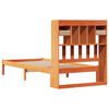 vidaXL Bed met boekenkast zonder matras grenenhout wasbruin 100x200 cm